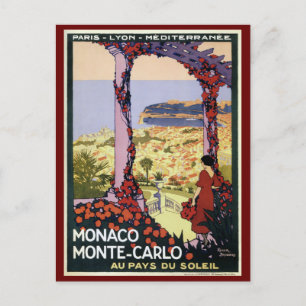 Carte Postale Publicité vintage Monaco Monte Carlo