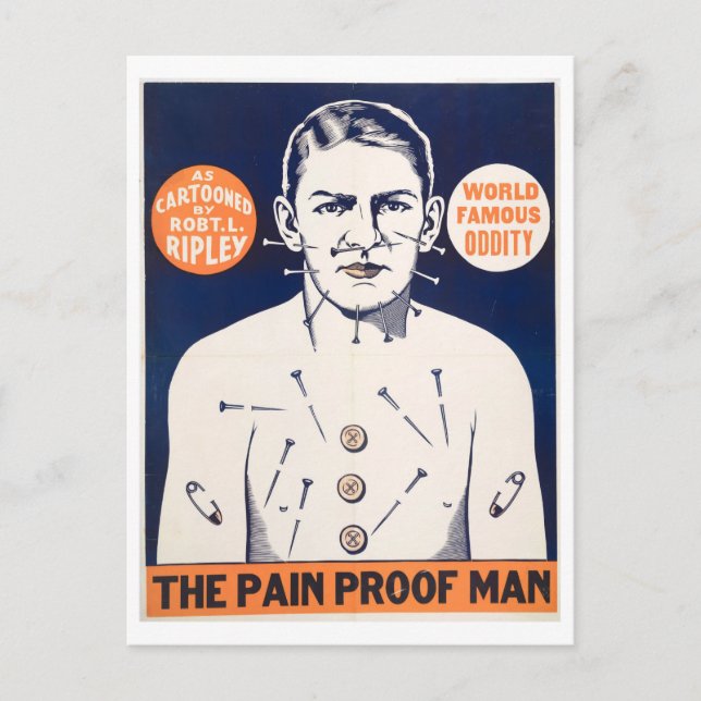 Carte Postale Publicité vintage "Pain Proof Man" (Devant)