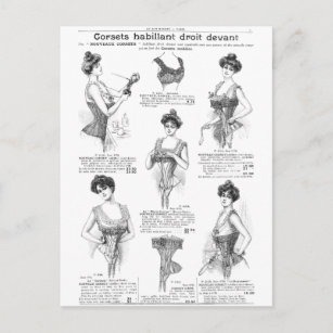 Carte Postale Publicité vintage Parisienne Corset