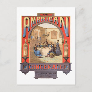 Carte Postale Publicité Vintage pour le Ginger Ale de Coburn, La