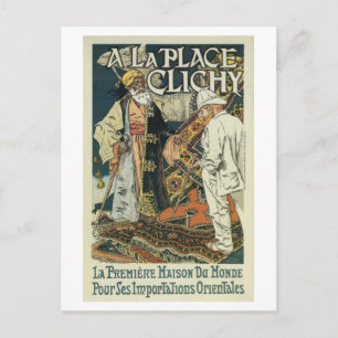 Carte Postale Publicité vintage pour l'entreprise d'importation