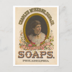 Carte Postale Publicité vintage Savon de toilette fine McKeone