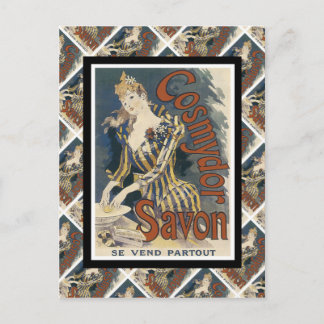 Carte Postale Publicité vintage, savon français