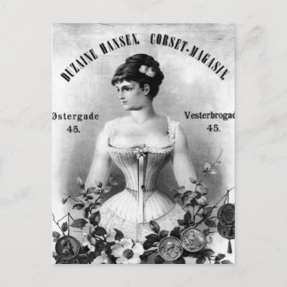 Carte Postale Publicité vintage suédoise Corset