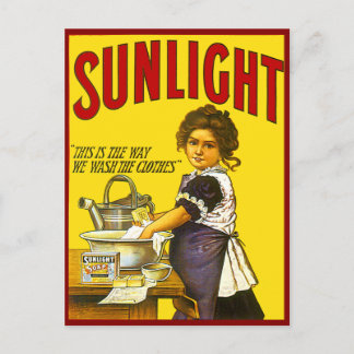 Carte Postale Publicité Vintage Sunlight