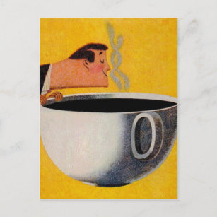 Carte Postale Publicité vintage sur le café