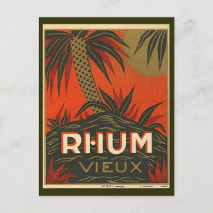 Carte Postale Publicité vintage sur rhum