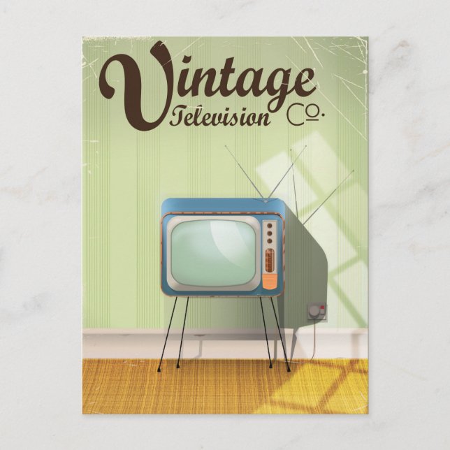 Carte Postale Publicité Vintage Television Co. (Devant)