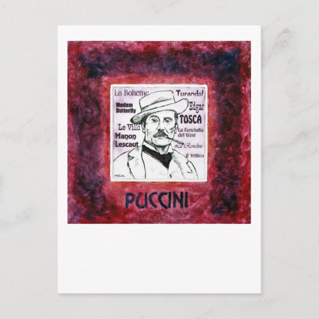 Carte postale Puccini (Devant)