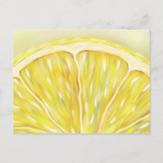 Carte postale "Pucker Up" macro tranche citron