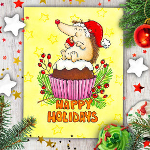 Carte Postale Pudding de Noël