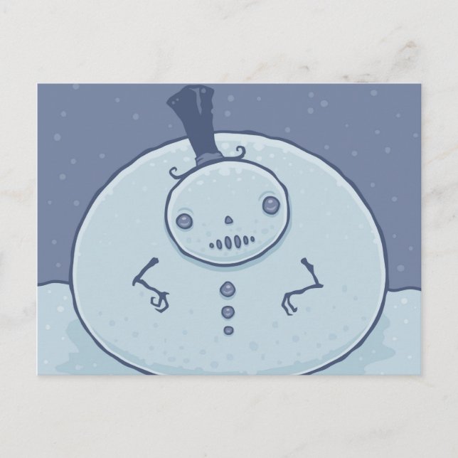 Carte postale Pudgy Snowman (Devant)