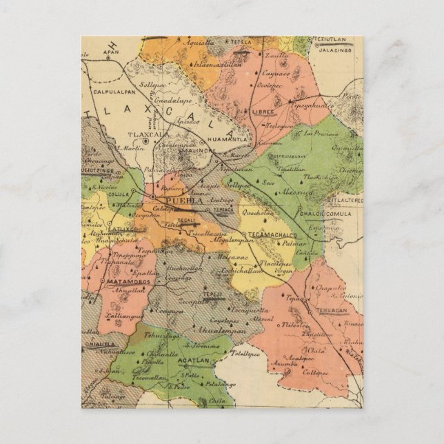 Carte Postale Puebla, Mexique (Devant)
