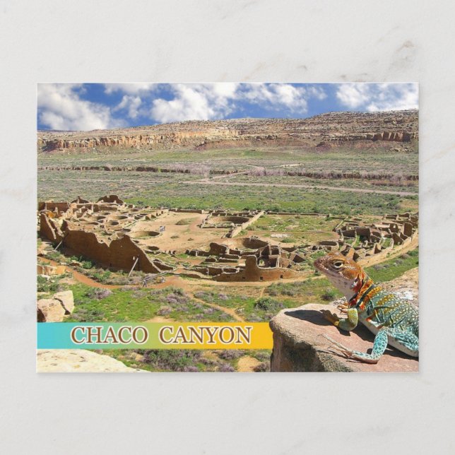 Carte Postale Pueblo Bonito, Chaco Canyon, Nouveau-Mexique (Devant)