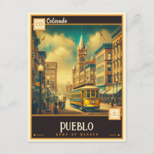 Carte Postale Pueblo, Colorado Vintage