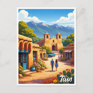 Carte Postale Pueblo de Taos Nouveau-Mexique