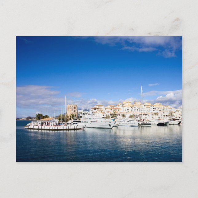 Carte Postale Puerto Banus Marina sur la Costa del Sol en Espagn (Devant)