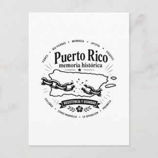 Carte Postale Puerto Rico Mémoire Historique Résistance