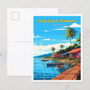 Carte Postale Puerto Viejo de Talamanca Costa Rica Art Travel