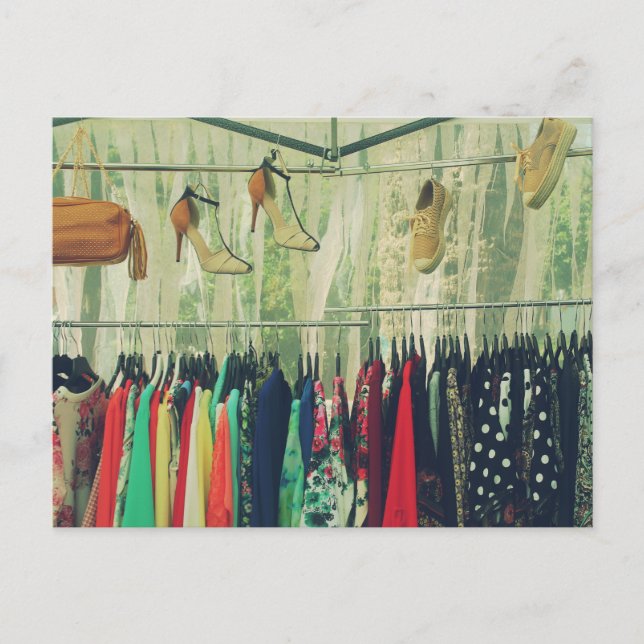 Carte Postale Puesto de ropa (Devant)