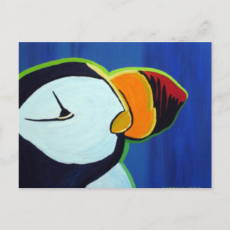 Carte postale Puffin à cornes