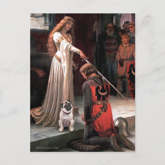 Carte Postale Pug 5 (fauve) - L'Acclamation (Devant)