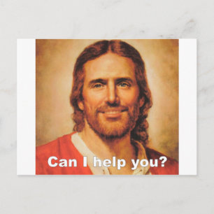 Carte Postale Puis-Je Vous Aider ?