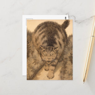 Carte Postale Puis le Tabby est allé loin, et plus loin que loin