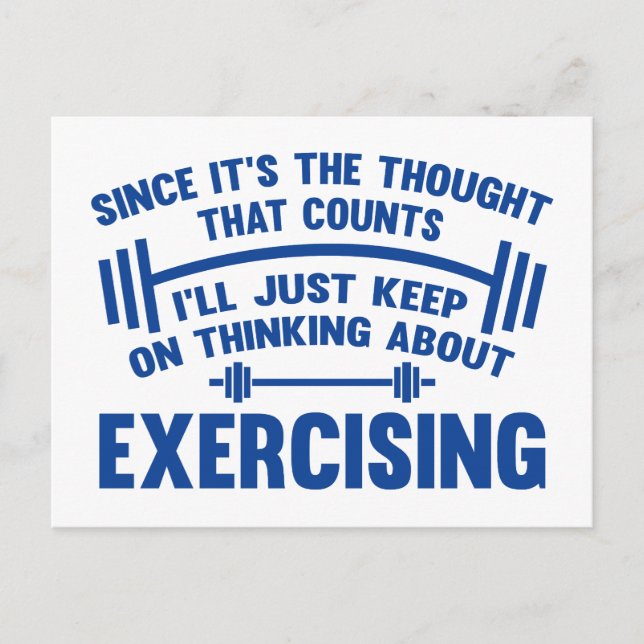 Carte Postale Puisque c'est la pensée qui compte (Devant)