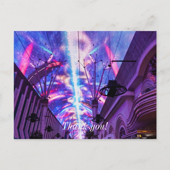 Carte Postale Puissance de Fremont Street (Devant)