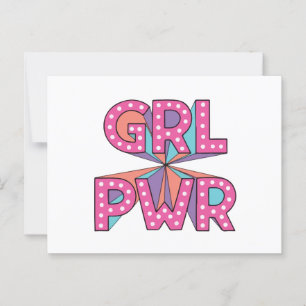 Carte Postale Puissance des filles