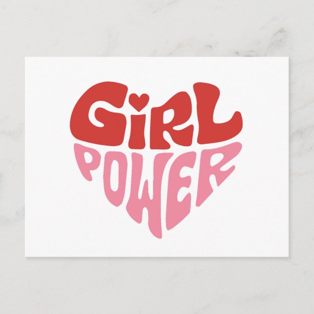 Carte Postale Puissance des filles (Devant)