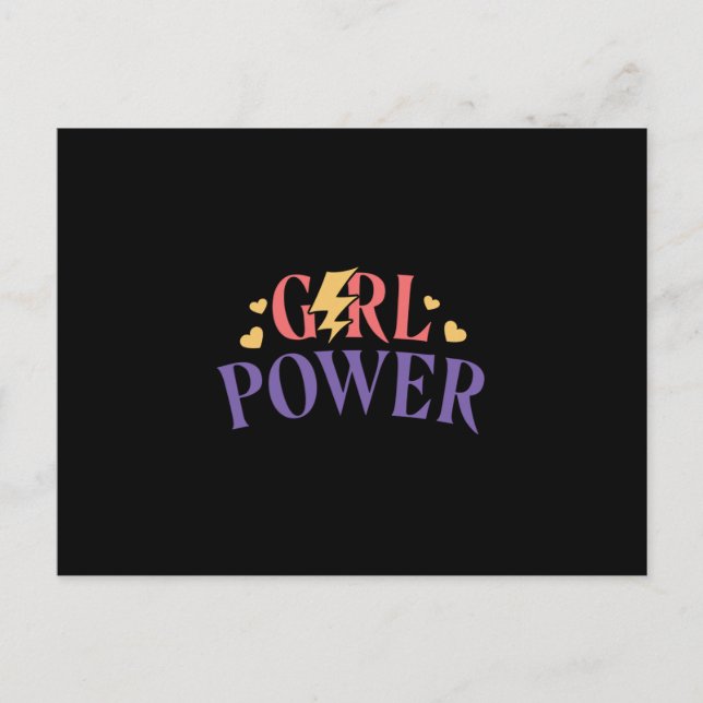 Carte Postale Puissance des filles (Devant)