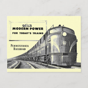 Carte Postale Puissance des trains modernes de la Pennsylvania R
