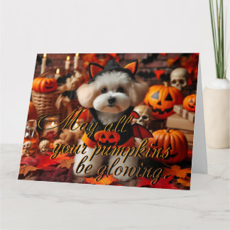 Carte postale "Puisse tous vos citrouilles briller