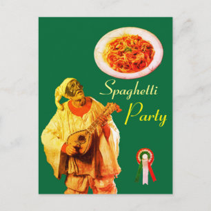 Carte Postale PULCINELLA ITALIAN KITCHEN SPAGHETTI PARTY Recette