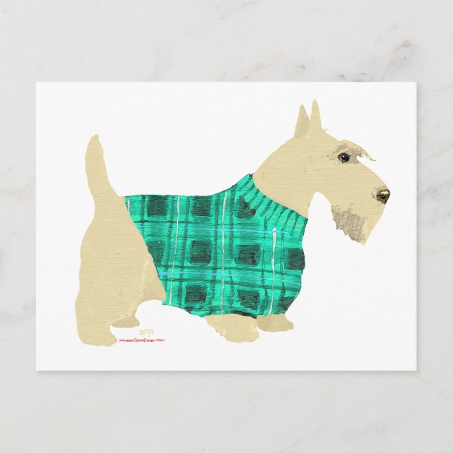 Carte Postale Pullover pour Scottish Terrier roux (Devant)