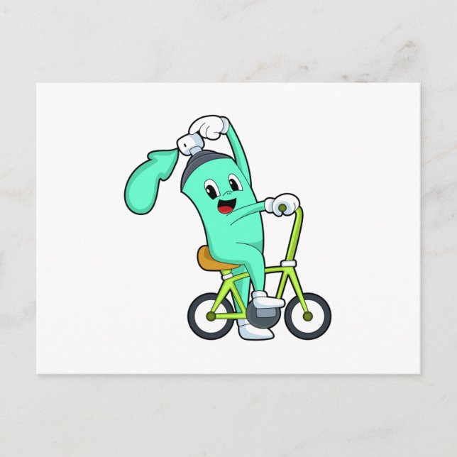 Carte Postale Pulvériser la boîte à vélo (Devant)