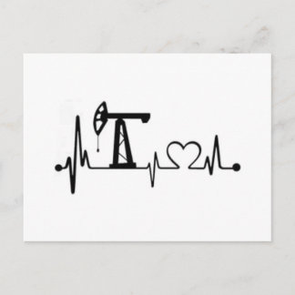 Carte Postale Pump Jack Heartbeat