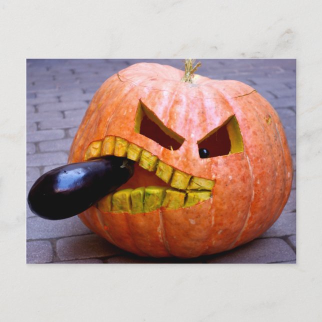 Carte Postale Pumpkin with Eggplant (Devant)