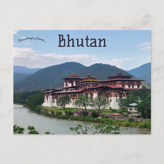 Carte Postale Punakha Dzong Bhoutan (Devant)
