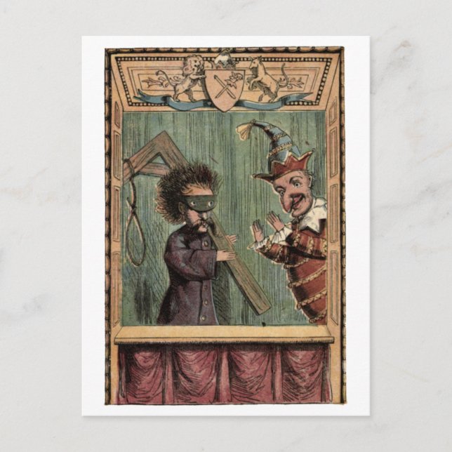 Carte postale "Punch et le Bourreau" (Devant)