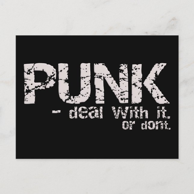 Carte postale PUNK (Devant)