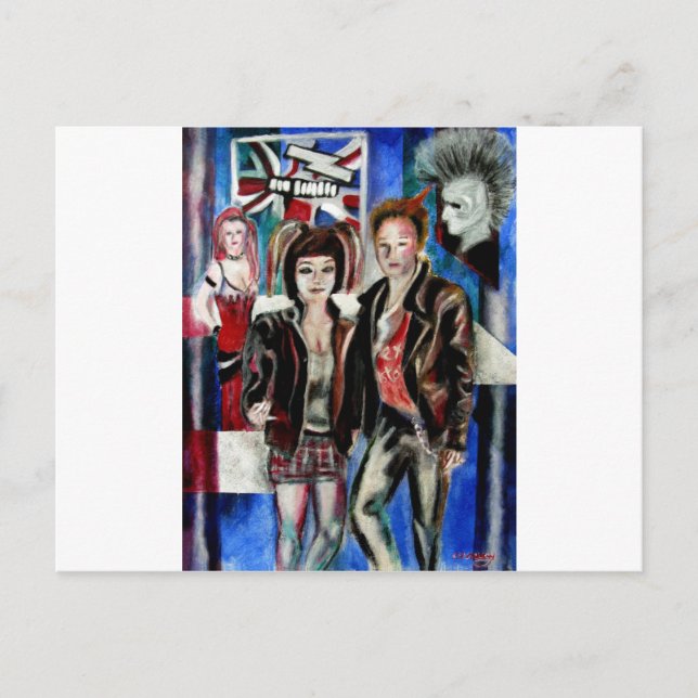 Carte Postale punk rock music fashion image (Devant)