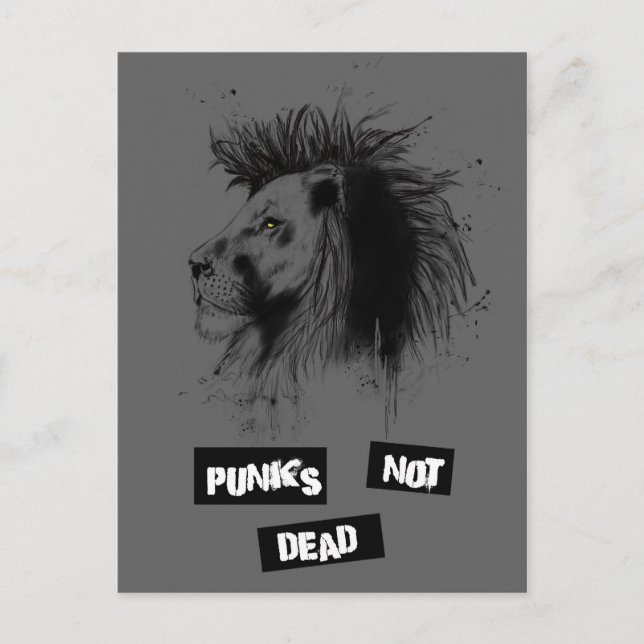 Carte Postale punks non morts (Devant)