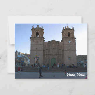 Carte Postale Puno, Perú, Puno Cathedral