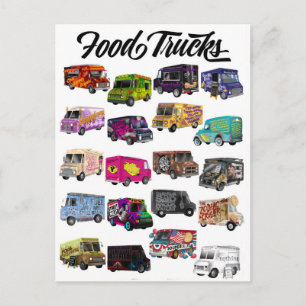 Carte Postale Puns de camion alimentaire