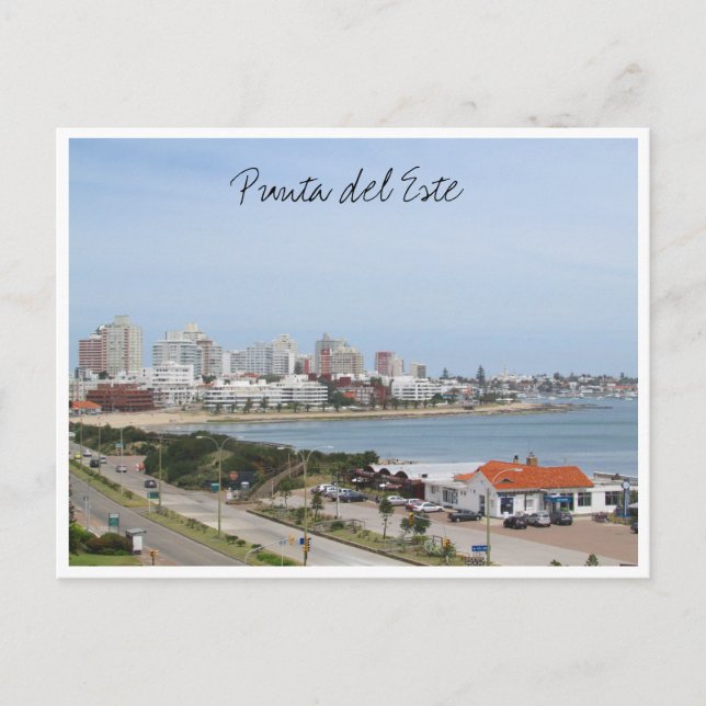 Carte Postale punta beach ville uruguay (Devant)