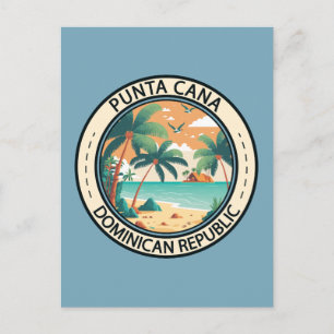 Carte Postale Punta Cana République Dominicaine Badge de case