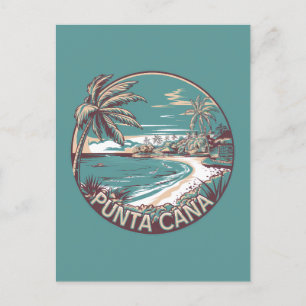 Carte Postale Punta Cana République Dominicaine Insigne d'Art Vo
